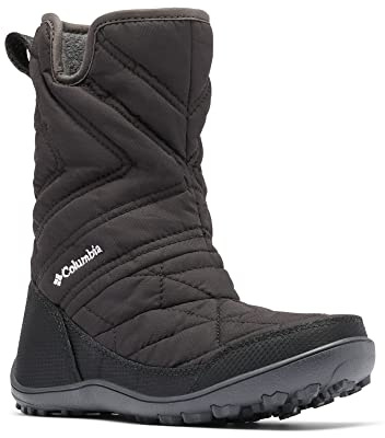 Columbia Minx Slip III wasserdichte Schneestiefel für Kinder, Schwarz (Black x White Y), 32 EU