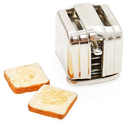 Odoria 1/12 Miniatura Tostadora 2 Rebanadas Cocina Accesorio para Casa de Muñecas
