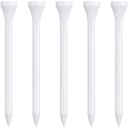 Zivisk Wooden Golf Tees 3-1/4 100 Count 83mm White