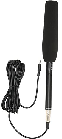 Micrófono de Entrevista, Micrófono de Reportero de Mano con Reducción de Ruido Profesional para Teléfonos Inteligentes, Portátiles, Cámara DSLR, Micrófono de Condensador para Grabación de Discurso