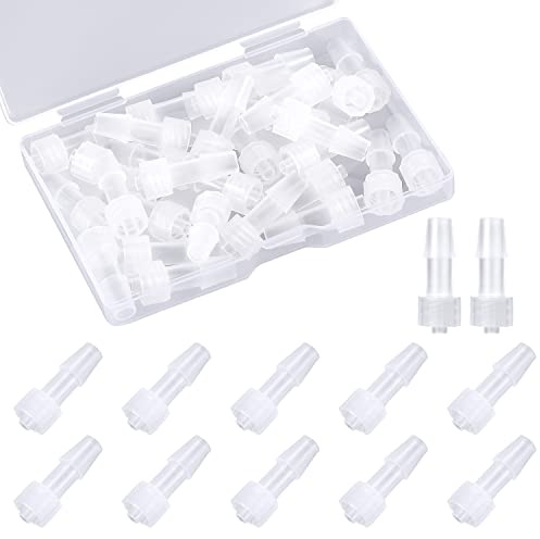 30 Stück Luer Lock Verbindung, Transparent Männlich Luer Lock 1/4 Zoll Luer Lock Anschluss auf Spritzenkupplungsadapter