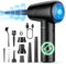 JoyGeek Elektrische Staubgebläse 3-Gang 120000 U/min Druckluftspray, 9000mAh Akku Tastatur Reinigungsset, Compressed Air Duster mit LED-Licht und Reinigungsbürste, für PC/Sofa/Auto/Tastatur/Kamera