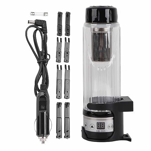 Bollitore per Auto, 12V / 24V 95W 420ml Tazza Riscaldata per Auto Caffettiera per Auto Scaldaacqua Portatile Bollitore Elettrico per Auto Tazza Riscaldante per caffè Tè Latte