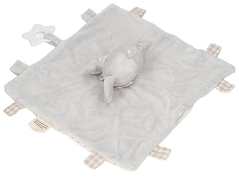 Fdit Couverture de Dentition Snuggle Elephant Couverture de sécurité Douce pour bébé, Favorise le Développement des Nerfs Tactiles de bébé, Aide les Sensibles à Mieux Dormir, Convient aux