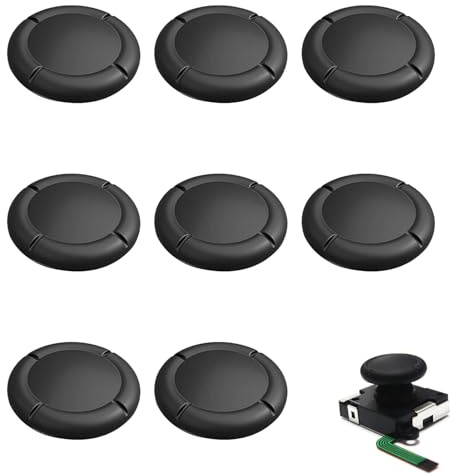 4 paia di cappucci per joystick in silicone per Nintendo Switch, tappi Joystick, tappi stick analogici, antiscivolo, protezione anti-usura e antigraffio, per Switch, Switch Lite/OLED, colore: nero