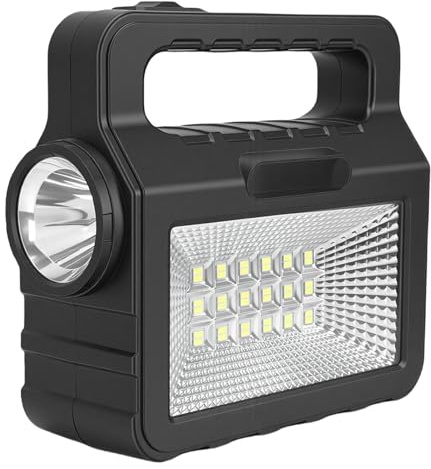 Mumusuki Centrale électrique Portable, Source de Batterie 6000 MAh, Générateur Solaire Léger et Durable avec éclairage LED Lumineux pour les Urgences en Camping