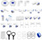 Geekpure Zubehör Set Teile Kit für Umkehr Osmose-System (1/4 3/8 Rohr Quick Connector Fittings Schraubenschlüssel enthalten -Pack von 61)