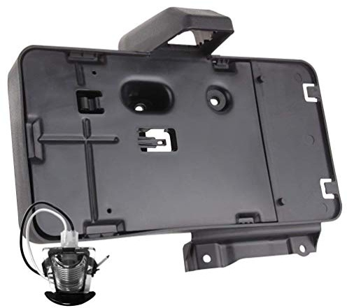 G008JP Black Rear License Plate Holder Frames Bracket with lamp for 2007-2016 Jeep Wrangler JK License Plates Mounting Bracket