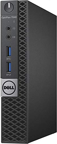 Dell Optiplex 7040 Micro Form Factor Desktop, Intel Quad Core i5 6500T 2.5Ghz, 16GB DDR4, 256GB NVMe SSD, Wi-Fi, HDMI, Windows 11 Pro (Renewed)