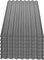 Onduline Easyline Dachplatte Wandplatte Bitumenwellplatten Wellplatte 7x0,76m² - grau