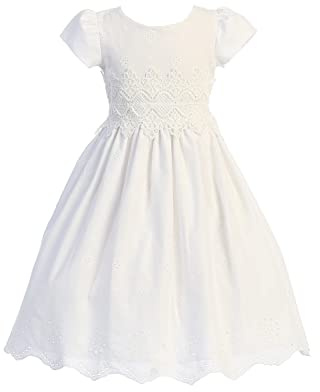 Pink Princess First Communion Dresses for Girls 7-16 Lace Holy 1st Dress White Size Vestidos de Primera Comunion para Niñas (Size 8)