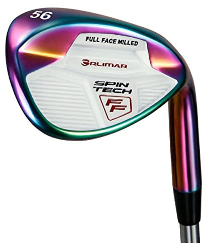 Orlimar Golf Spin Tech Full Face 52 Grad Gap Wedge, irisierender Regenbogen Herren Rechtshänder