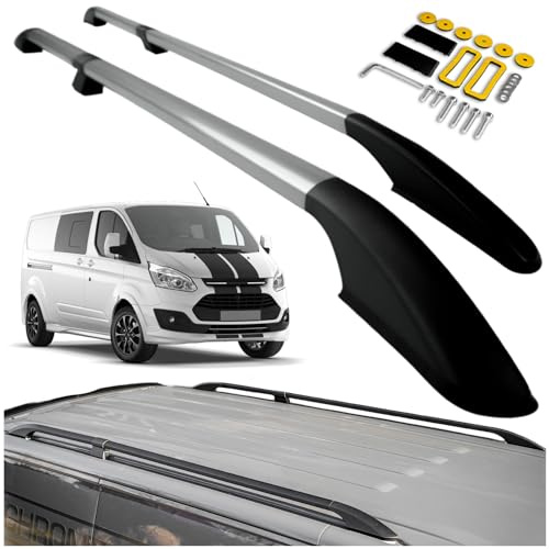 CHROMEMASTER | Compatibili con Ford Tourneo Custom Long 2013-2023 | Barre Trasversali da Tetto, Mancorrenti sul Tetto | Sono Utilizzate per il Montaggio di Portapacchi, Box da Tetto o Portabiciclette