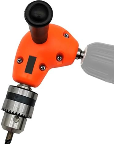 Lambo Trapano ad angolo retto, trapano elettrico ad angolo retto - Trapano per legno ad angolo da 90 gradi - Fuori di falegnameria dal design intuitivo per progetti di falegnameria e installazione