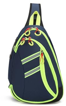 3DTengkit Mochila bandolera de primeros auxilios, bolsa cruzada de viaje para senderismo, bolsa médica de emergencia resistente, para ciclismo, camping, trabajo, viajes.Azul,L