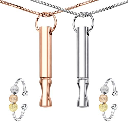 HTTDSLF Rauchentwöhnung, Rauchentwöhnung Hilfsmittel, Rauchentwöhnung Kette, Stressabbau Halskette, Achtsame Atmung Halskette, Meditations Atemhalskette, für Meditation, Entspannung, Beruhigung