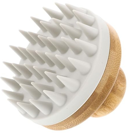 Gogogmee Spazzola Massaggiante Per Capelluto in Silicone Scrub Per Capelluto Spazzola Per Shampoo Per Doccia Per e Rimuove Forfora e Controlla