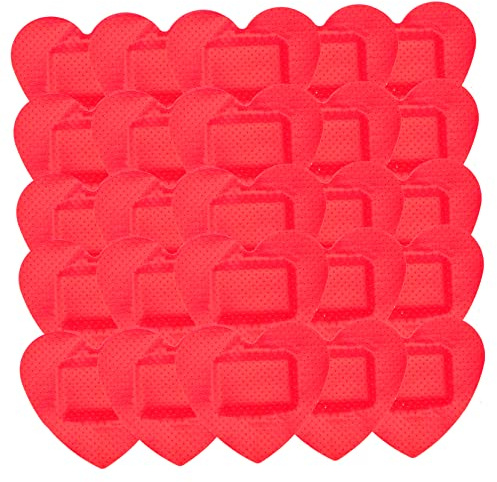 Veemoon Parches Adhesivos Hemostáticos Forma De Corazón 50 Unidades Vendajes Transpirables Resistentes Al Agua Para Cuidado De Heridas Uso Doméstico y Emergencia