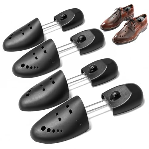 UHIAGREE Árboles para zapatos para hombres y mujeres, árboles portátiles para zapatos, evita arrugas y soporte moldeador, 2 pares (L para tallas 7-11 de EE. UU.), S,L