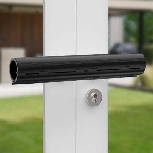 Patio Door Security Lock, High Security French Door Security Lock, Professional Patio Door Locks, Door Safety Locks for French Double Doors Conservatory Doors (Black)