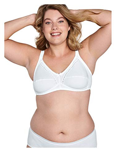 Naturana Mujer 86545 Sujetador sin Aros Not Applicable, Blanco (White 300), 110A (Talla del Fabricante: 42A)