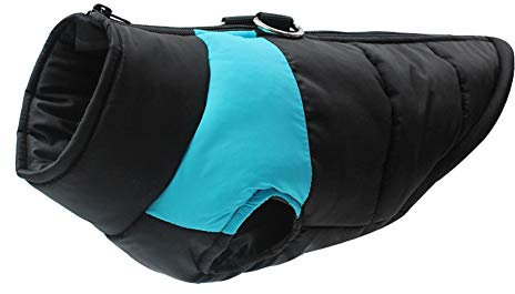 Homieco wasserdichte Hundemantel Jacke, Haustier Winterkleidung Snowproof Wasserdicht, Warme Haustier Jacke Hundejacke Hundepullover für Hunde - Blau