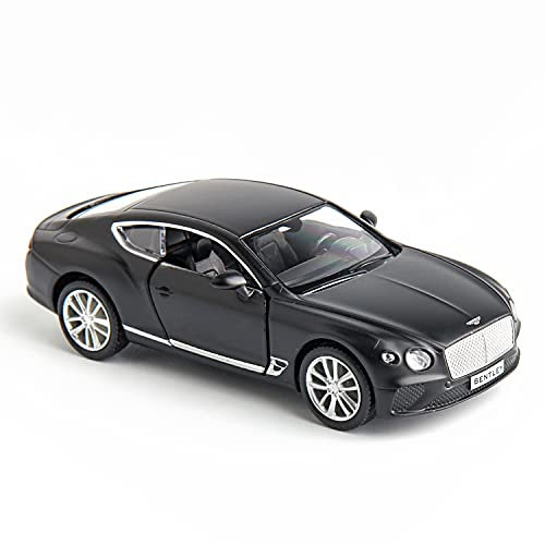 RMZ City 1:36 Diecasting Alloy Car Model Bentley Continental GT Toy Car, Pull Back Vehicles Toy for Toddlers Kids Boys Girls Gift Black