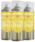 JENOLITE Spray Pailleté Doré Clear Laque - 3 x 400 ml - Ajoute une finition scintillante à n'importe quelle surface - Parfait pour les cadres photo, les miroirs, les ornements, Noël et l'artisanat