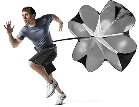 CHUANGOU Parachute de Résistance Sprint Training Parachute Courir Sprint Football Sport Puissance Équipement de Résistance pour Améliorer la Vitesse, L'endurance, la Force et L'accélération