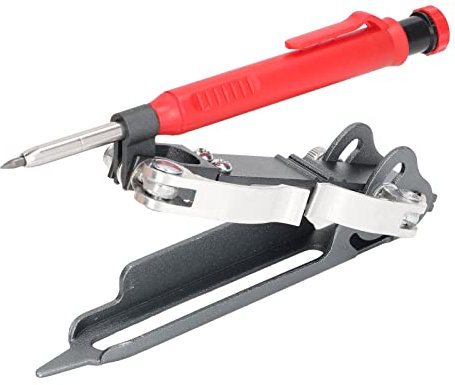 Uadme Jauge de Contour, Compas Menuisier, Outils de Traçage, Trois Modes de Mesure, Règle de Traçage de Profil, Jauge de Duplication de Contour, pour Travail du Bois, Boussole, Ligne de Mesure