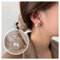Allereya Vintage Perlenohrstecker Ohrringe Große Perlenohrringe Silber Vorne Hinten Ohrringe Doppelseitige Perlen Ohrstecker Schmuck Für Frauen Und Mädchen
