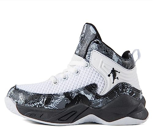 CZHIHANEG Zapatos de Baloncesto para Niños Deportivos Cerrados