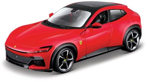BBURAGO - Ferrari Purosangue R&P - Realistisk modellbil i skala 1:24, officiell Ferrari-licens, rekommenderad ålder från 3 år