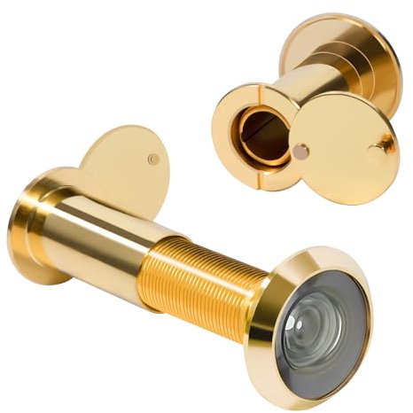 Judas de Porte de 16mm Diamètre Judas Grand Angle 220 Degrés Judas Visionneuse de Porte pour Maison Bureau Hôtel 35-58mm 2pcs