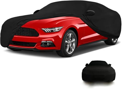 Housse de Voiture d'intérieur Compatible avec Ford Mustang 2005-2024, Housse Anti-poussière Extensible et Respirante pour Garage Complet pour Garage Souterrain