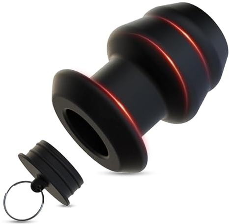 MACQIU Tapón Anal de Silicona Hueco, Tipo Túnel para Mujeres y Hombres con Tapón a Prueba de Fugas, Juguete Sexual para Enemas, Juguetes Sexuales para Parejas (XL)