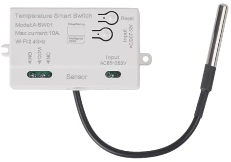 Sensore di temperatura e umidità Smart WiFi, modulo interruttore relè WiFi, interruttore passivo a contatto a secco, interruttore di controllo remoto con sonda sensore (A)