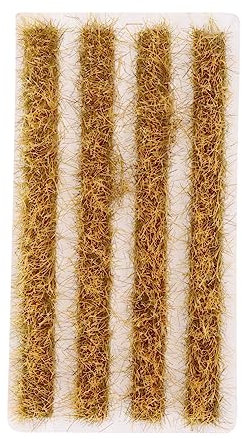 BEBEMOKO Modèle de Bande d'herbe 1:87 pour Maquettes de Rizières Décoration de Paysage Miniature Herbe en Plastique Réaliste Bricolage Diorama Accessoire de Modélisme