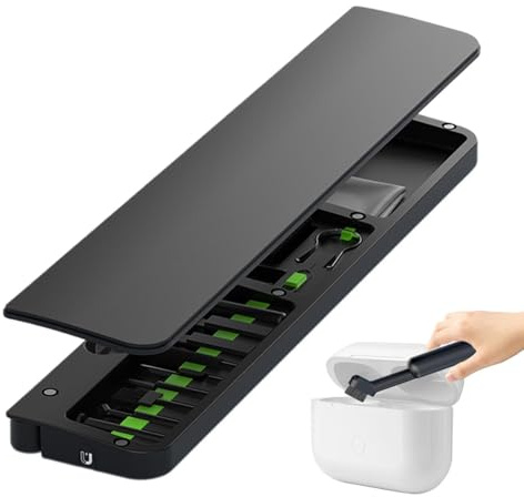 Rengöringsset för tangentbord – ergonomiska, halkfria armstöd, bekväma rengöringsverktyg för tangentbord | tangentbordsskötselset, hemmaskrivbord, spelstation, laptopobjektiv, laddningsport, hörlurar