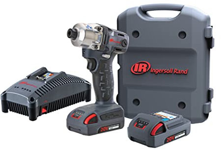 Ingersoll Rand W5111-K22-EU, 1/4 20 V SCHLAGSCHRAUBER 2 AKKU KIT 2,5 AH UND EU-LADEGERÄT MIT KOFFER - 175 Nm maximales Drehmoment