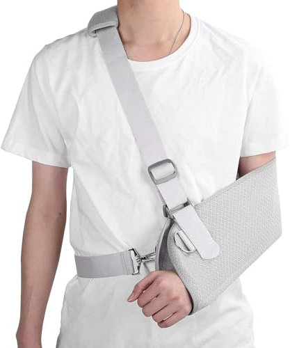 CUSMA Armschlinge, Schulter-Wegfahrsperre, Stützgurt Für Schulterverletzungen, Gebrochenen Gebrochenen Arm, Ellenbogen, Handgelenk, Luxation Und Verstauchungen,S