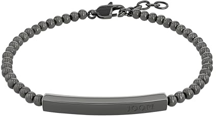 JOOP! Armband Edelstahl Herren Armschmuck, 20+2 cm, Grau, Kommt in Schmuck Geschenk Box, 2038993