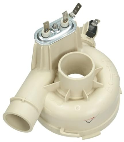 SPARES2GO 1800w Heating Element Pump Body for Kenwood Dishwasher KDW45X16A KDW60T23 KDW60W23 KDW60X16A KDW60X23 KID45S17 KID60X20