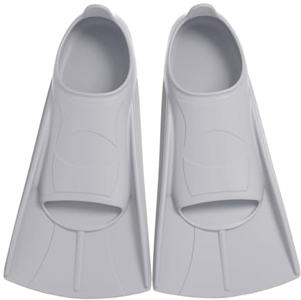Palmes de natation courtes en silicone pour la natation, palmes d'entraînement pour enfants et adultes, pour la plongée, la plongée avec tuba et la natation