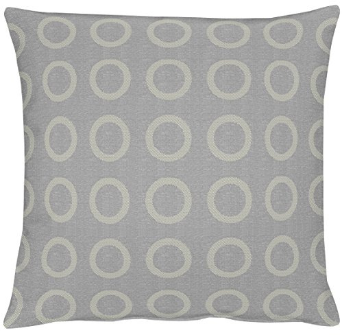 APELT Toro 46x46 88 Kissenhülle, Polyester, grau / silber, 46 x 46 cm