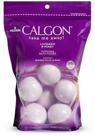 Calgon Bath Fizzies, Lavender & Honey, 8 pcs