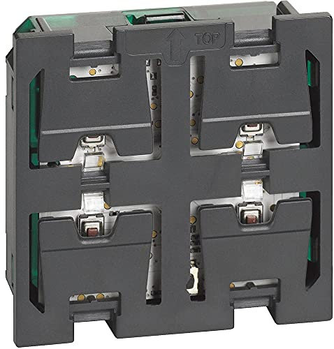 Bticino K4652M2 Comando per Gestire fino a 2 Funzioni ON/OFF per Luci e SU/GIÙ per Tapparella, Utilizzabile anche Come Comando Scenari, 2 Moduli, da Completare con Cover a 1/2 Moduli Serie Living Now