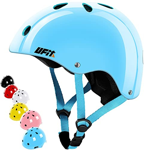 Kinderhelm Einstellbares Zifferblatt Herausnehmbare Innenfutter Belüftung Multisport Radsport Skateboard Scooter Roller Schlittschuh BMX für Jugend Jungen Mädchen 3 bis 13 Jahre