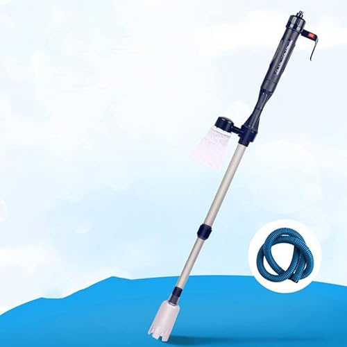 Limpiador eléctrico de grava para acuario con filtro de sifón de agua, kit de bomba rápida, mantenimiento eficiente del agua para facilitar los cambios diarios de agua, limpieza de suciedad y lavado
