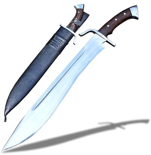 THE NEPAL 16 Zoll lange Klinge Dao Jungle Machete - Handgeschmiedetes Schwert - Kampfbereites Schwert - Geschmiedetes Messer - Echtes Arbeitsschwert